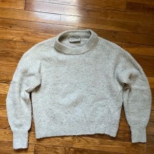 everlane alpaca sweater cream size S